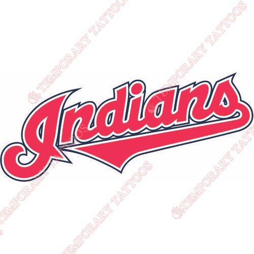 Cleveland Indians Customize Temporary Tattoos Stickers NO.1543